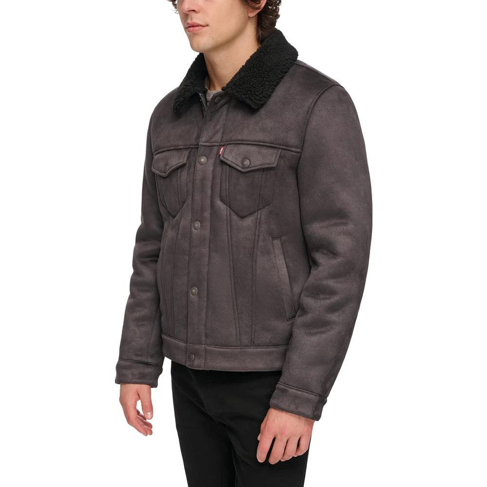 商品Levi's|Men's Relaxed-Fit Faux-Shearling Trucker Jacket,价格¥884,第5张图片详细描述