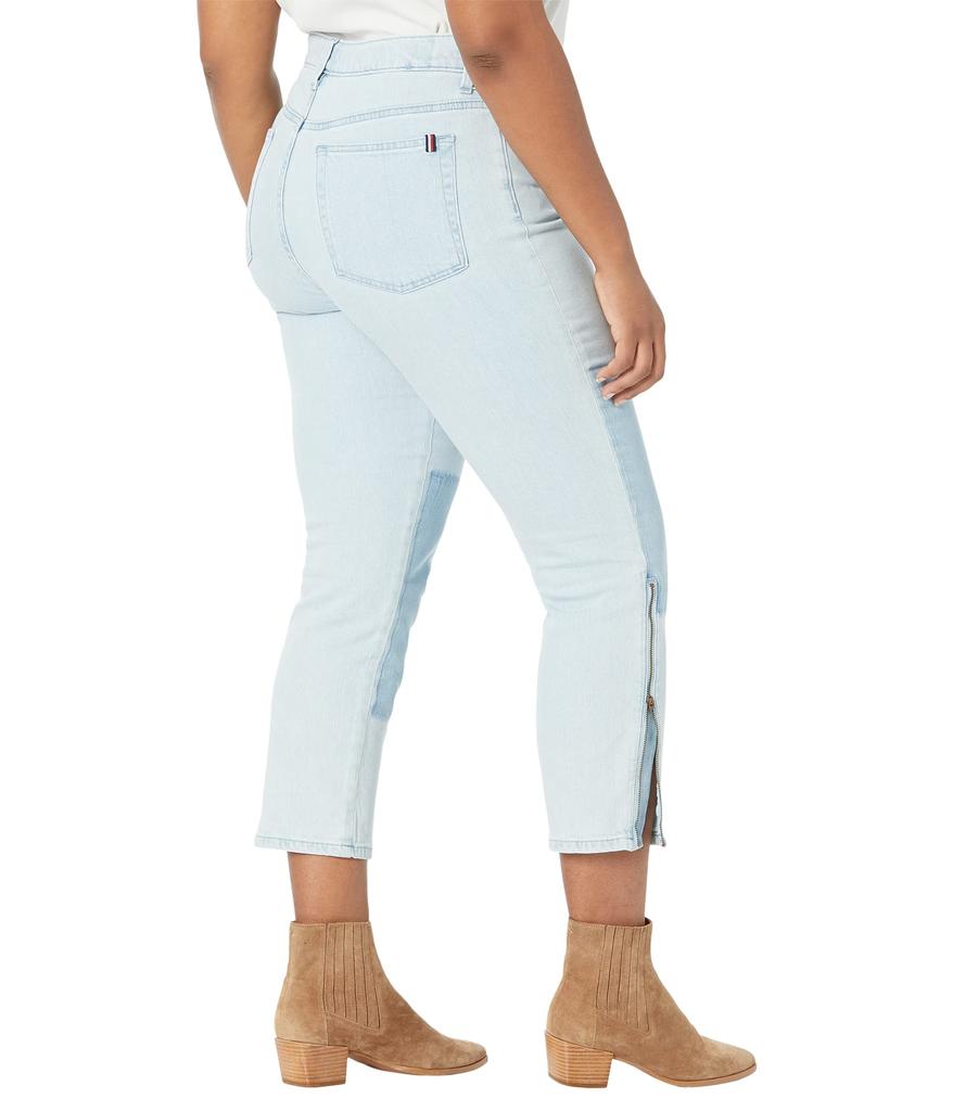Cropped Slim Fit Jeans in Light Wash商品第2张图片规格展示