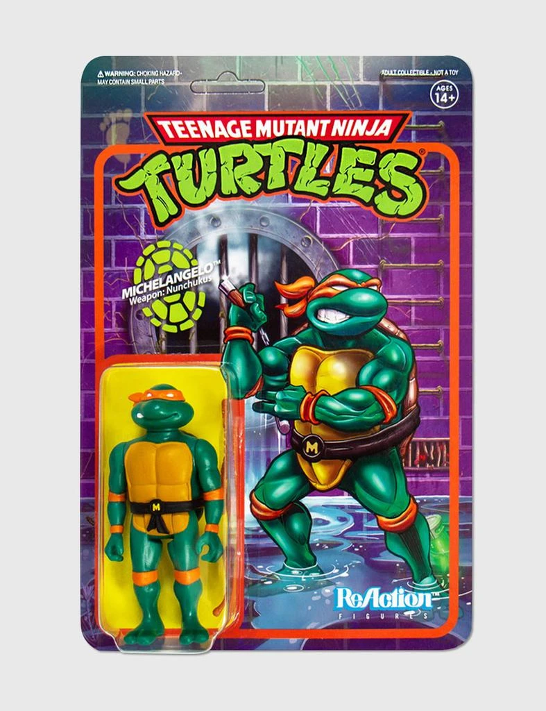 商品Super 7|Teenage Mutant Ninja Turtles Reaction Figure – Michelangelo,价格¥91,第1张图片