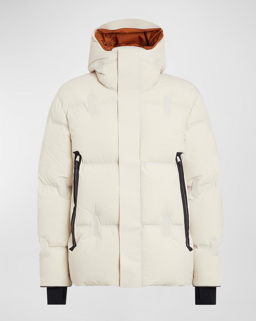 Men's Waterproof Hooded Down Ski Blouson Jacket商品第2张图片规格展示