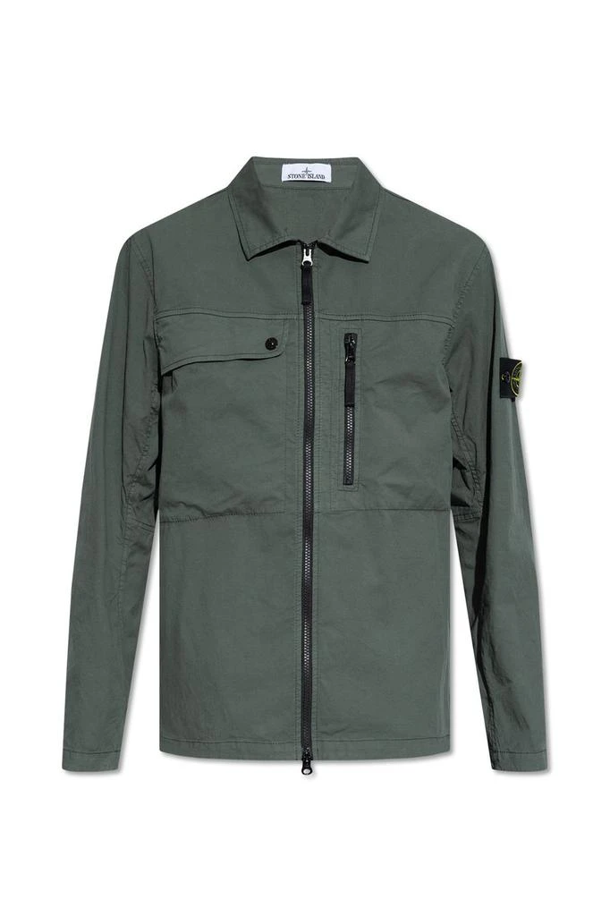 商品Stone Island|Stone Island Zip-Up Collared Jacket,价格¥3154,第1张图片