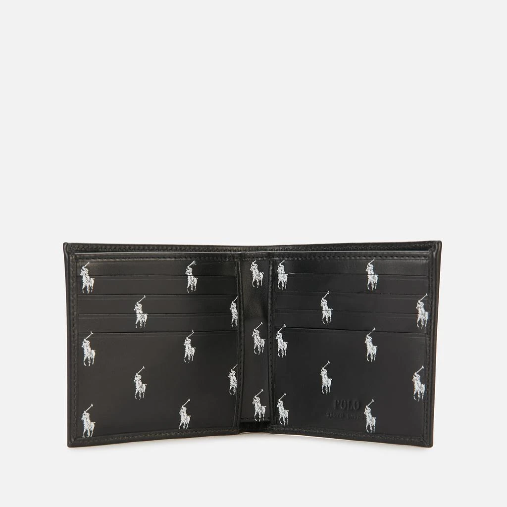 商品Ralph Lauren|Polo Ralph Lauren Men's Internal All Over Print Bifold Wallet - Black/White,价格¥752,第3张图片详细描述