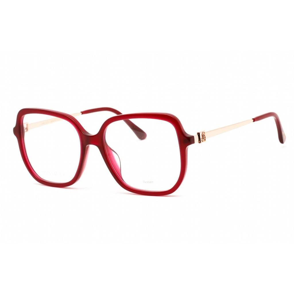 商品Jimmy Choo|Jimmy Choo Women's Eyeglasses - Full Rim Oversized Burgundy Frame | JC376/G 0LHF 00,价格¥546,第1张图片