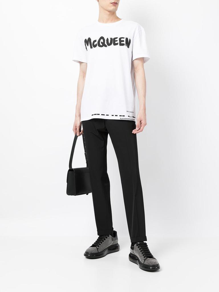 商品Alexander McQueen|ALEXANDER MCQUEEN T-SHIRT LOGO CLOTHING,价格¥2017,第4张图片详细描述