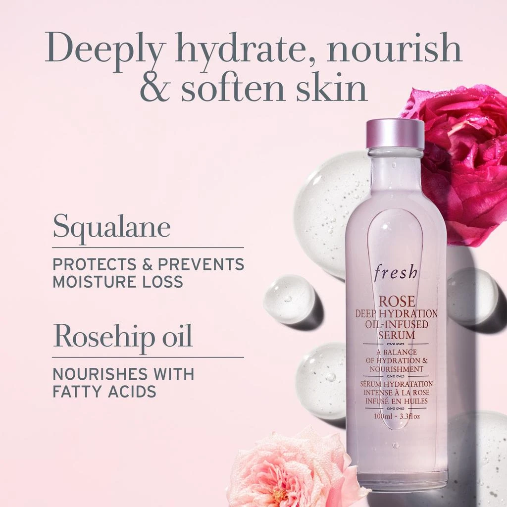 商品Fresh|Rose Deep Hydration Oil-Infused Serum,价格¥516,第4张图片详细描述