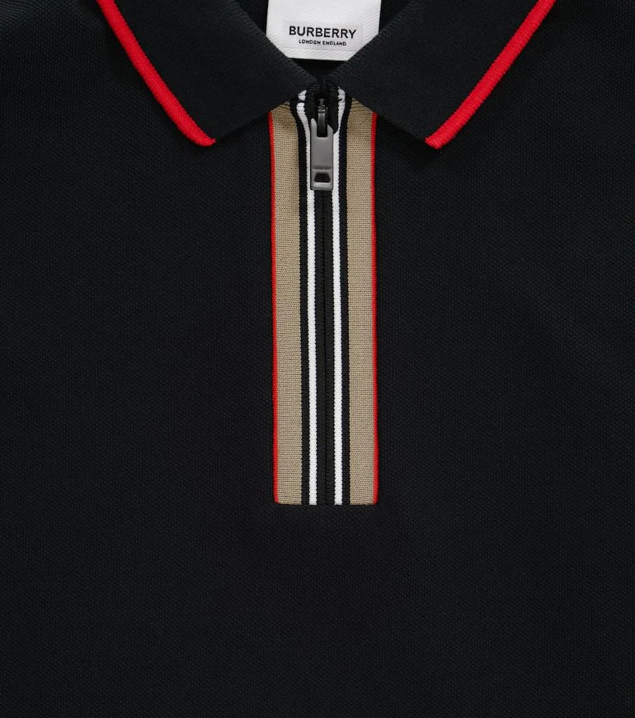 商品Burberry|Icon Stripe棉质珠地布Polo衫,价格¥1413,第3张图片详细描述