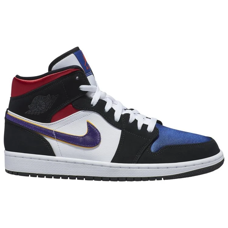 商品Jordan|Jordan AJ 1 Mid SE - Men's 湖人红蓝,价格¥670,第1张图片