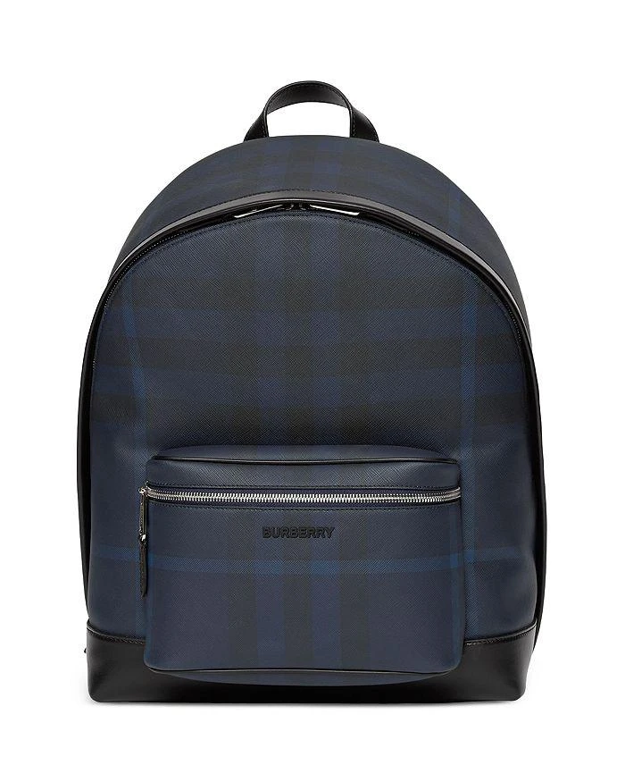 商品Burberry|Exaggerated Check & Leather Backpack,价格¥9564,第1张图片