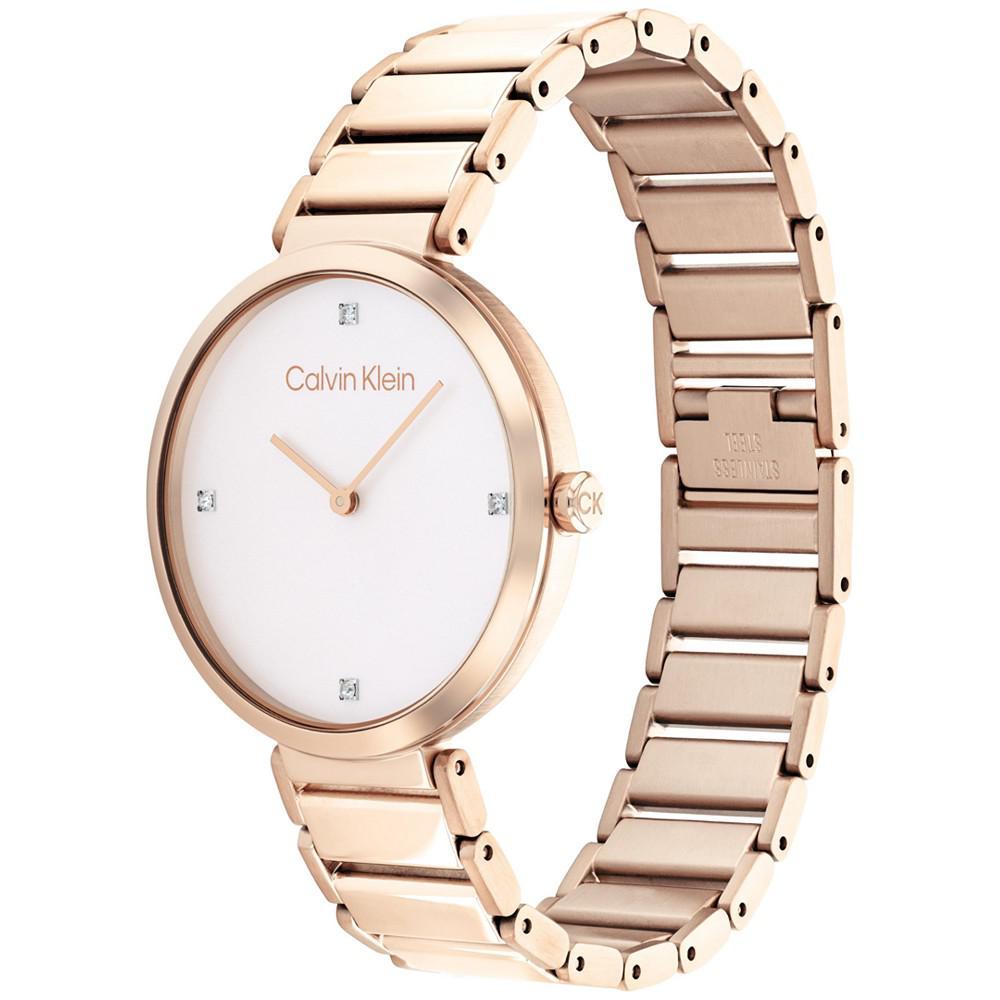 商品Calvin Klein|Rose Gold-Tone Bracelet Watch 36mm,价格¥923,第4张图片详细描述
