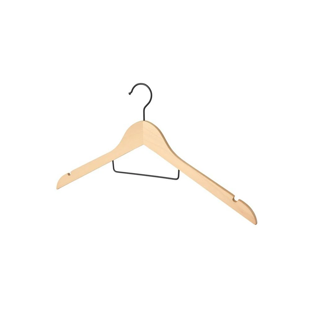 商品WeThinkStorage|Pack of 20 Slim Wood Hangers with Upper Bar,价格¥299,第3张图片详细描述