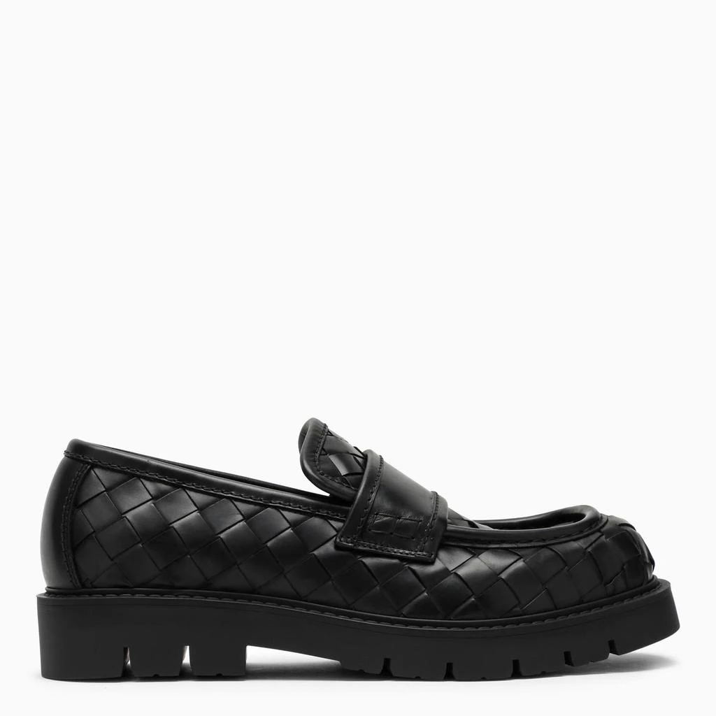 商品Bottega Veneta|Black Leather Loafers,价格¥6670,第2张图片详细描述