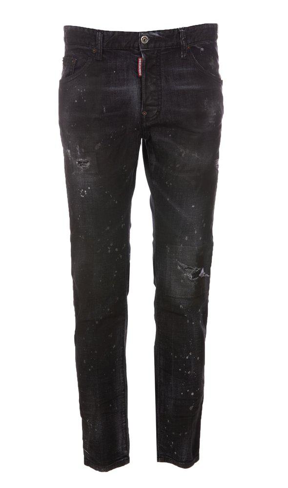 Dsquared2 Distressed Skater Jeans商品第1张图片规格展示
