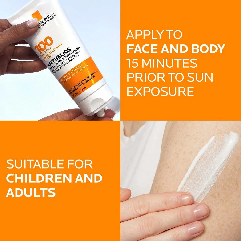 La Roche-Posay Anthelios Melt-in Milk Body and Face Sunscreen Lotion Broad Spectrum SPF 100 商品
