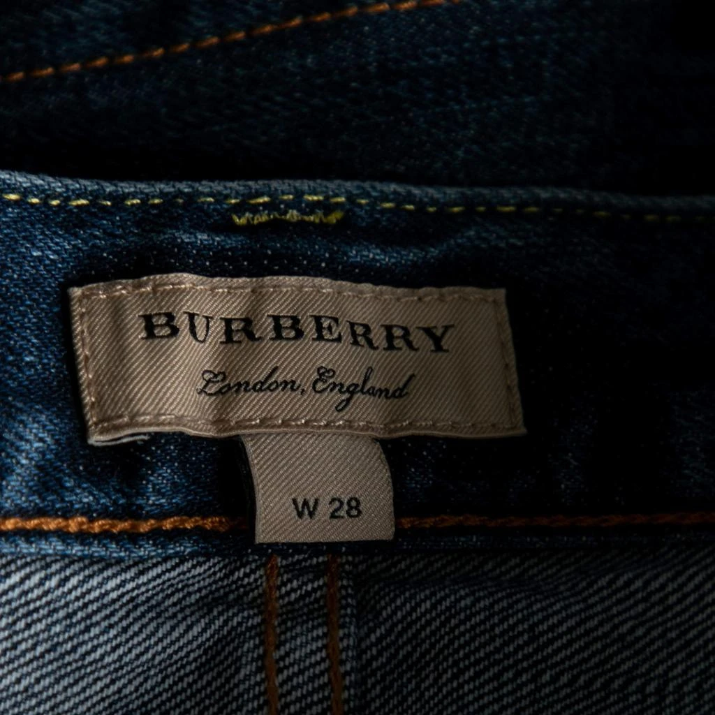 商品Burberry|Burberry Navy Blue Denim Straight Fit Jeans S,价格¥2314,第4张图片详细描述