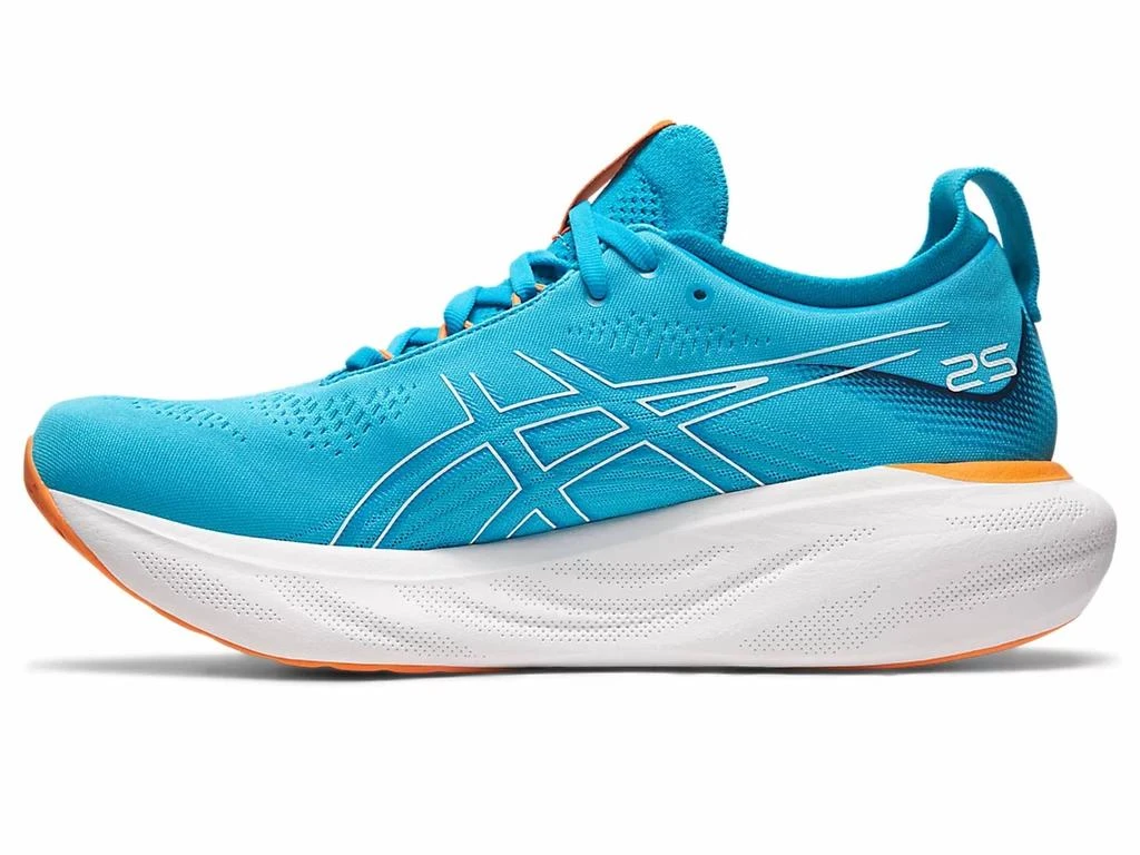 商品Asics|Men's Gel Nimbus 25 Running Shoes In Island Blue/sun Peach,价格¥1008,第3张图片详细描述