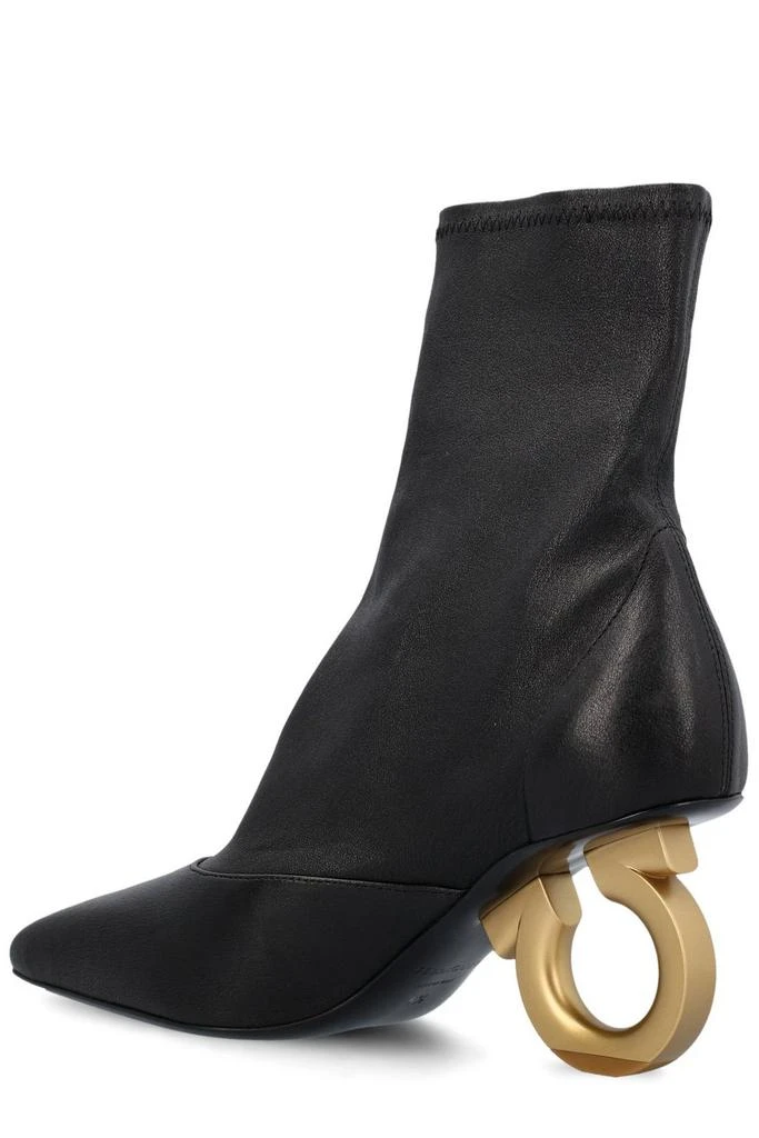 商品Salvatore Ferragamo|Ferragamo Elina Sculpted-Heeled Ankle Boots,价格¥6694,第3张图片详细描述