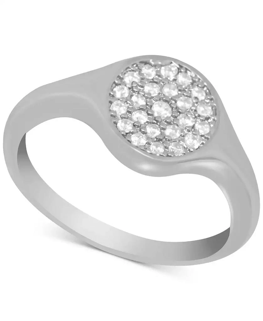 商品Essentials|And Now This Crystal Pavé Disc Ring in Rose Gold-Plate,价格¥152,第1张图片