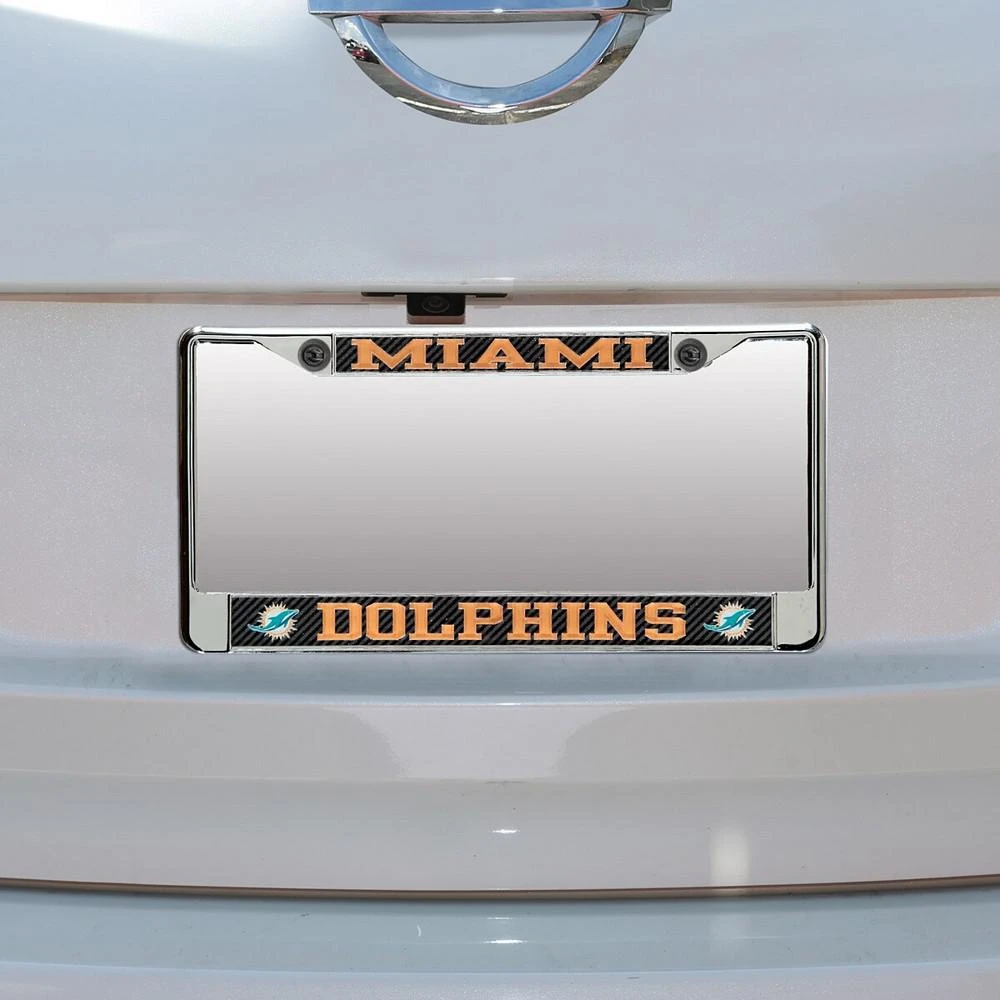 商品Lids|Stockdale Miami Dolphins Carbon Small Over Large License Plate Frame,价格¥170,第1张图片