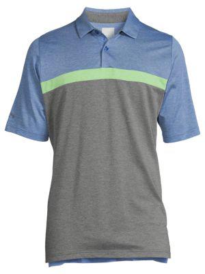 Colorblock Striped Golf Polo商品第3张图片规格展示