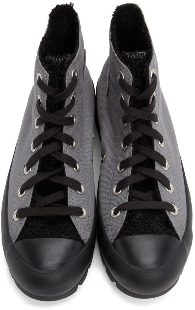 商品Converse|Grey Fleece Chuck Taylor All Star Lugged Hi Sneakers,价格¥566,第7张图片详细描述