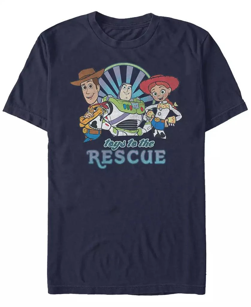 商品Disney|Disney Pixar Men's Toy Story Buzz Woody Jesse Toys to the Rescue, Short Sleeve T-Shirt,价格¥193,第1张图片