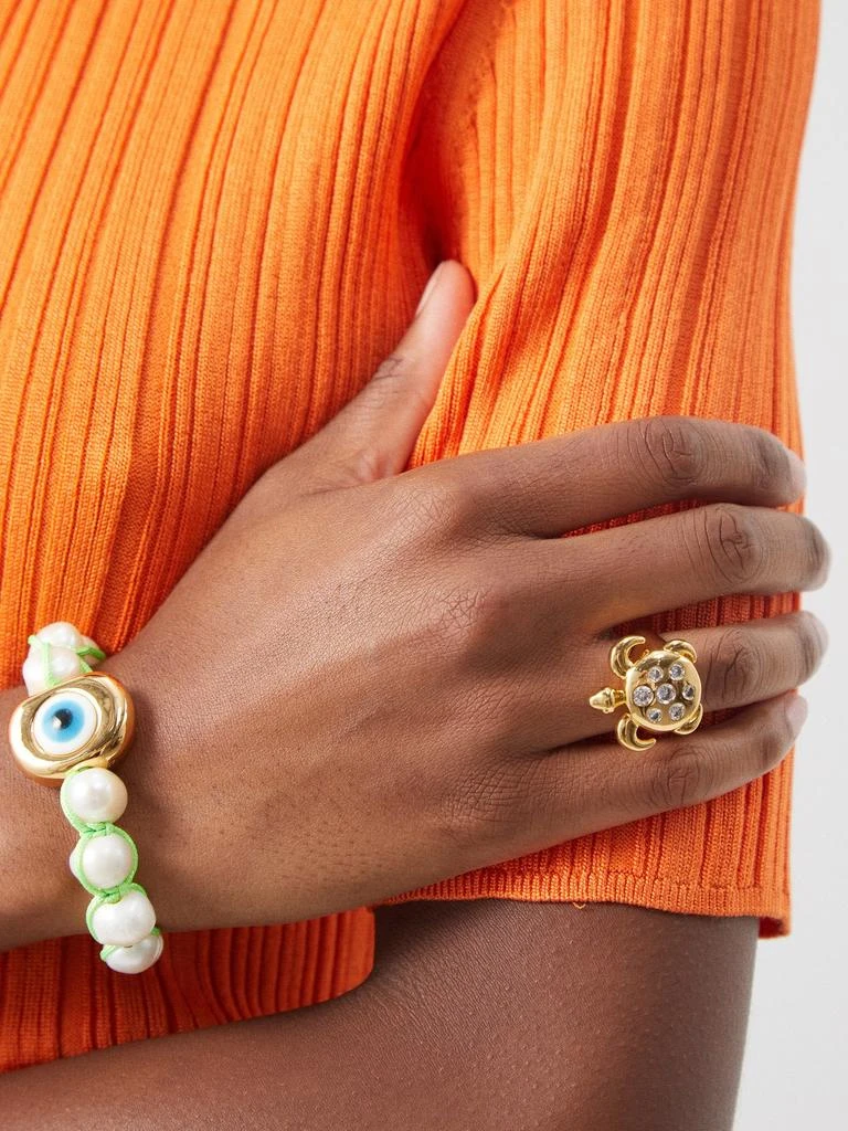 商品Timeless Pearly|Turtle crystal & gold-plated ring,价格¥1972,第2张图片详细描述