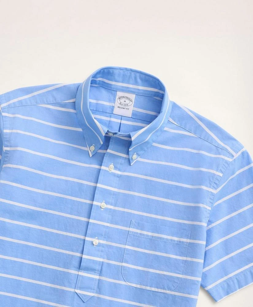 商品Brooks Brothers|Regent Regular-Fit Original Broadcloth Short-Sleeve Popover Shirt,价格¥319,第3张图片详细描述