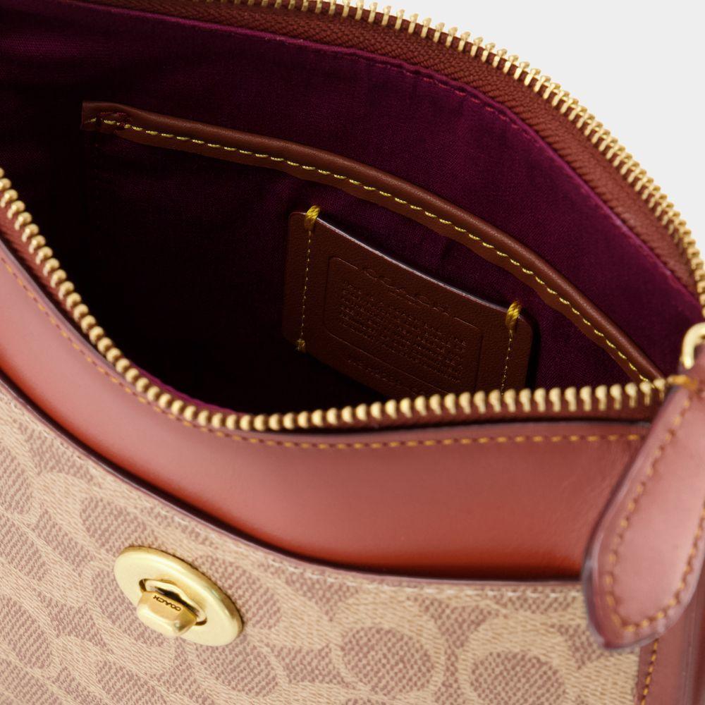 商品Coach|Chaise Crossbody 19 Bag in Brown Coated Canvas,价格¥1751,第6张图片详细描述