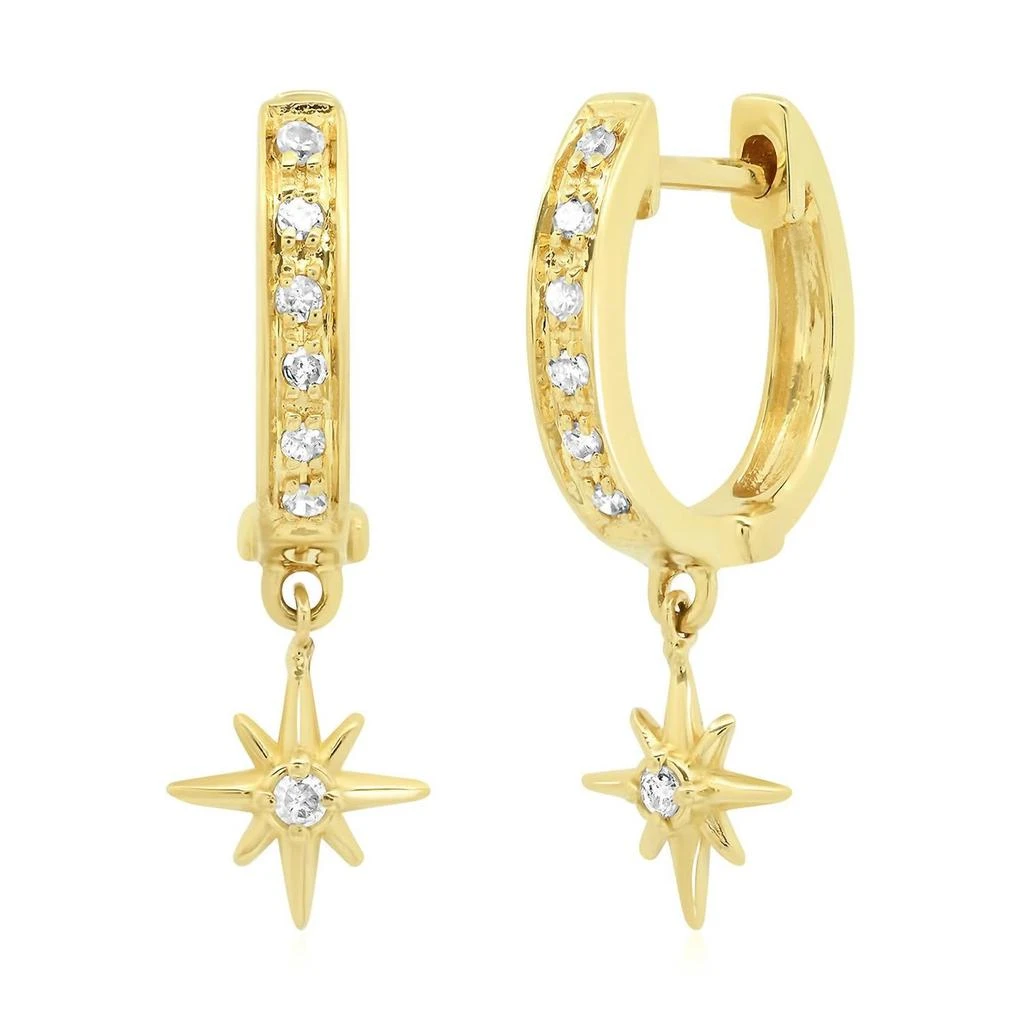 商品Elliot Young|Women's 14K Pave Huggies Earring In Gold/diamond,价格¥5695,第1张图片