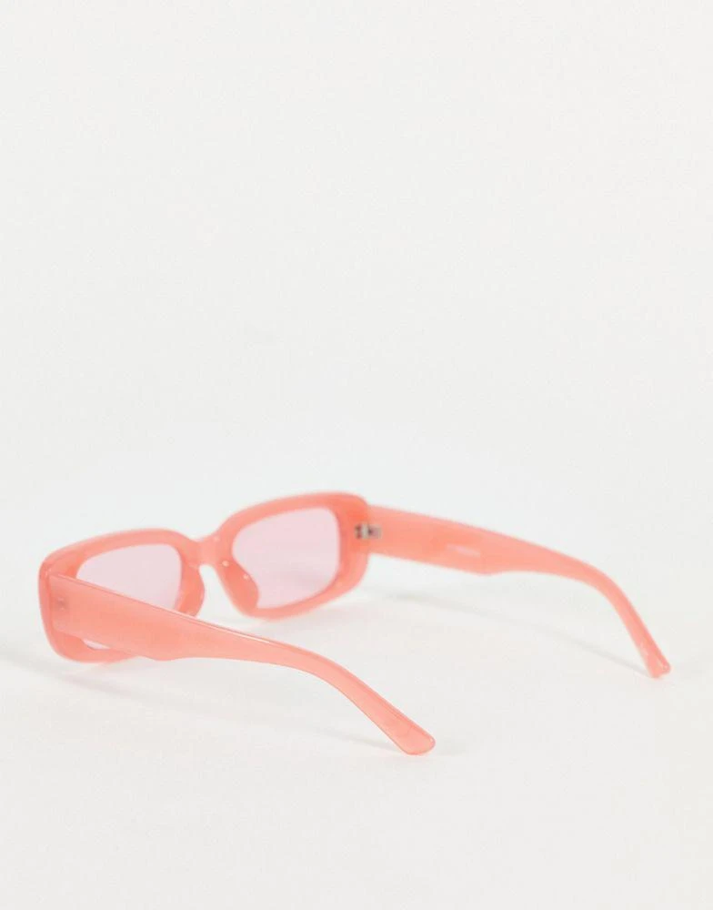 商品ASOS|ASOS DESIGN mid square sunglasses in pink,价格¥49,第2张图片详细描述