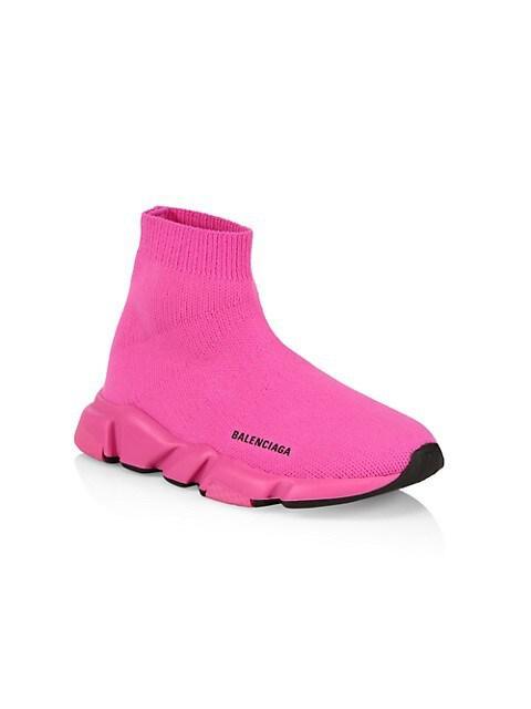 商品Balenciaga|Little Kid's & Kid's Neon Speed LT Sock Sneakers,价格¥3382,第1张图片