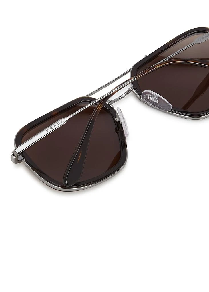 商品Prada|Silver-tone aviator-style sunglasses,价格¥2569,第3张图片详细描述