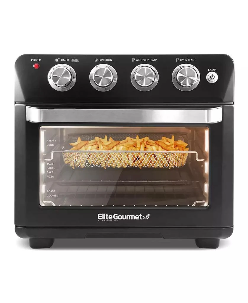 商品Elite Gourmet|26.5Qt. Air Fryer Convection Oven, XL Capacity, 12" Pizza, Adjustable Timer & Temperature Controls,价格¥1817,第1张图片