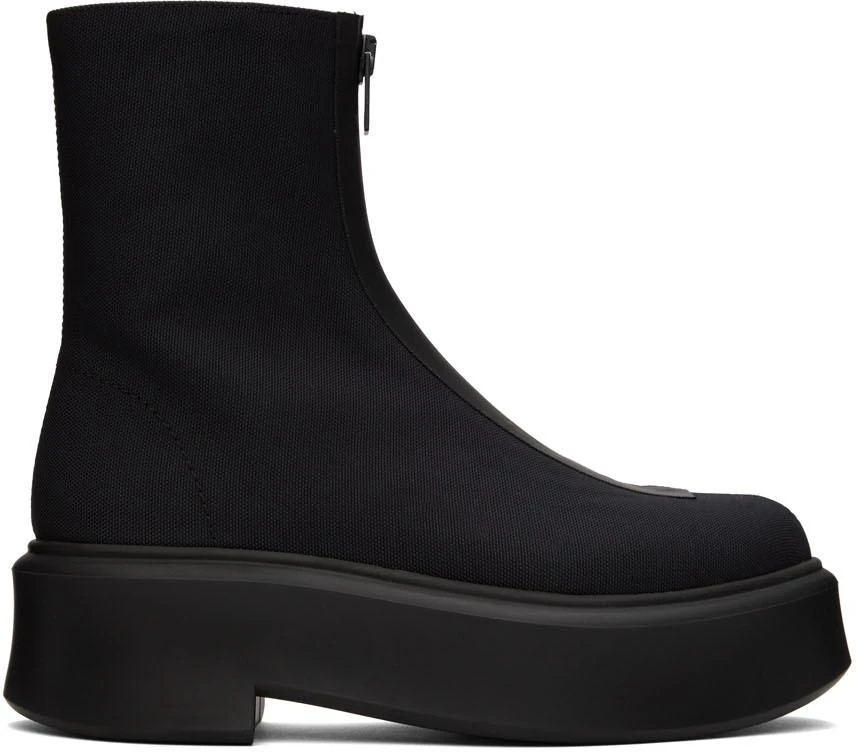 商品The Row|Black Nylon Zipped Boots,价格¥6189,第1张图片