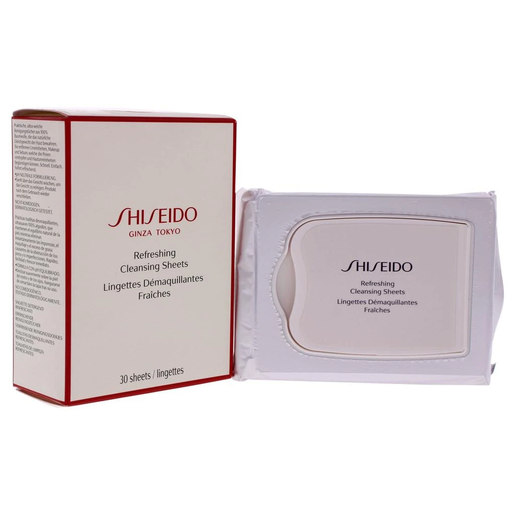 商品Shiseido|Refreshing Cleansing Sheet by  for Unisex - 30 Count Wipes,价格¥197,第3张图片详细描述