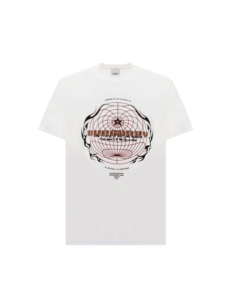 商品Burberry|Burberry Globe Graphic Print Oversized T-Shirt,价格¥1750-¥2334,第1张图片