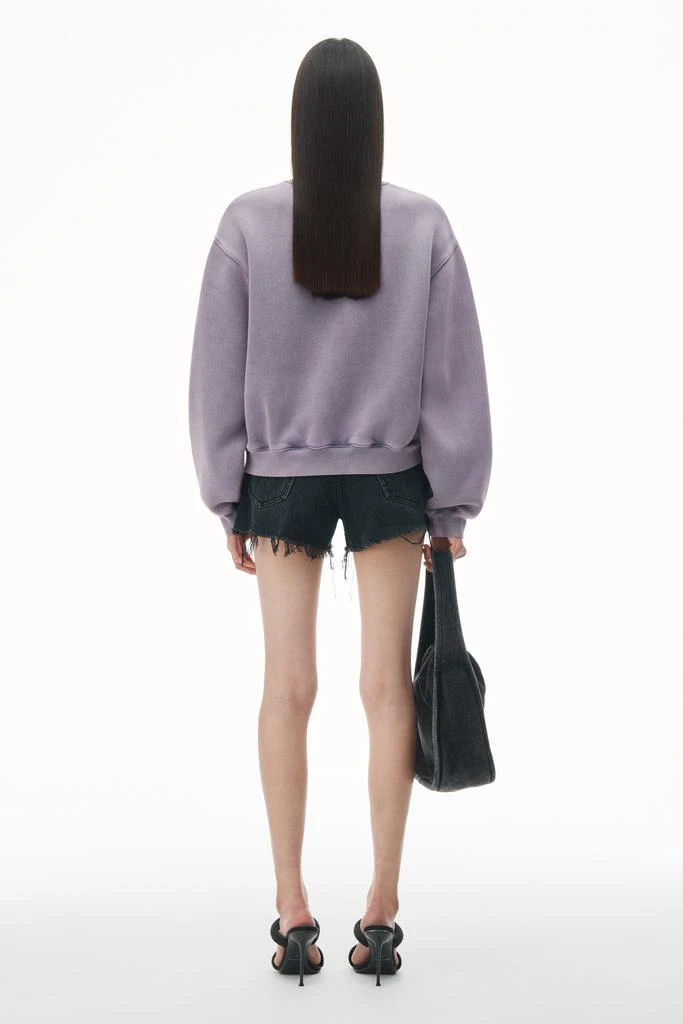 商品Alexander Wang|puff logo sweatshirt in structured terry,价格¥1240,第4张图片详细描述