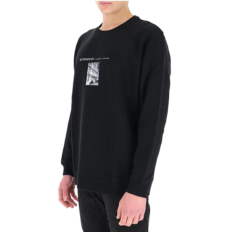 GIVENCHY 纪梵希 男士黑色卫衣/帽衫 BMJ0A930AF-001 商品