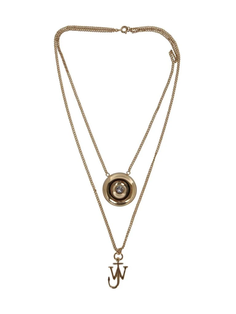 商品JW Anderson|Bumper-moon Crystal Necklace,价格¥3621,第1张图片
