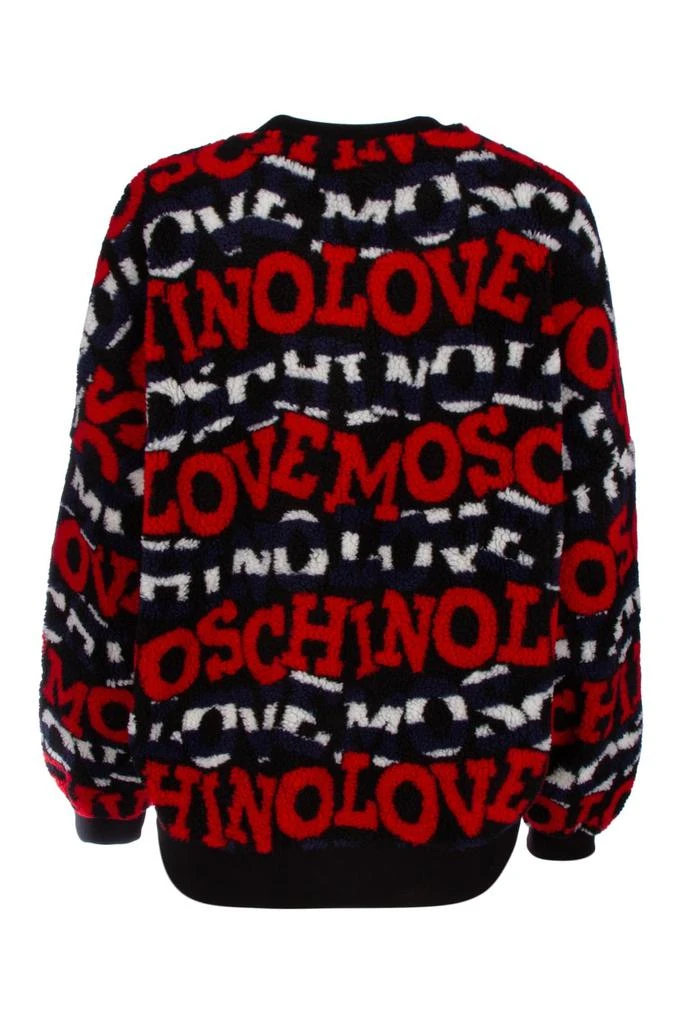 商品Love Moschino|Love Moschino Allover Logo Crewneck Knitted Jumper,价格¥1110,第2张图片详细描述