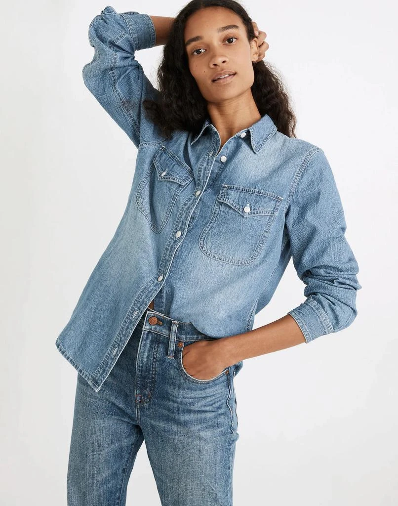 商品Madewell|Denim Button-Up Shirt in Bluffton Wash,价格¥200,第1张图片