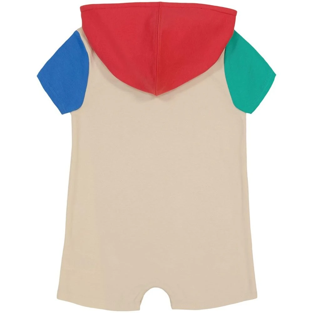 商品Tommy Hilfiger|Baby Boys Colorblock Hooded Shorts Romper,价格¥110,第2张图片详细描述