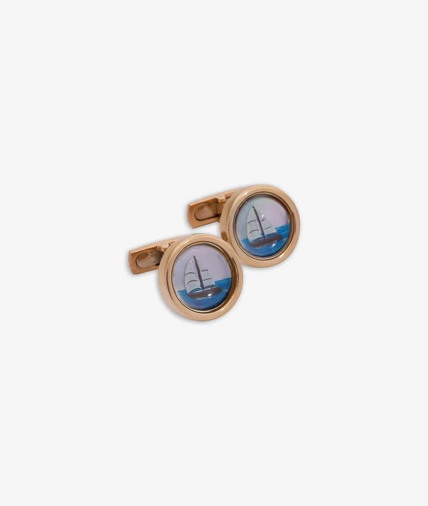 商品Larusmiani|Cufflinks With Sailing Boat Cufflinks,价格¥29687,第1张图片