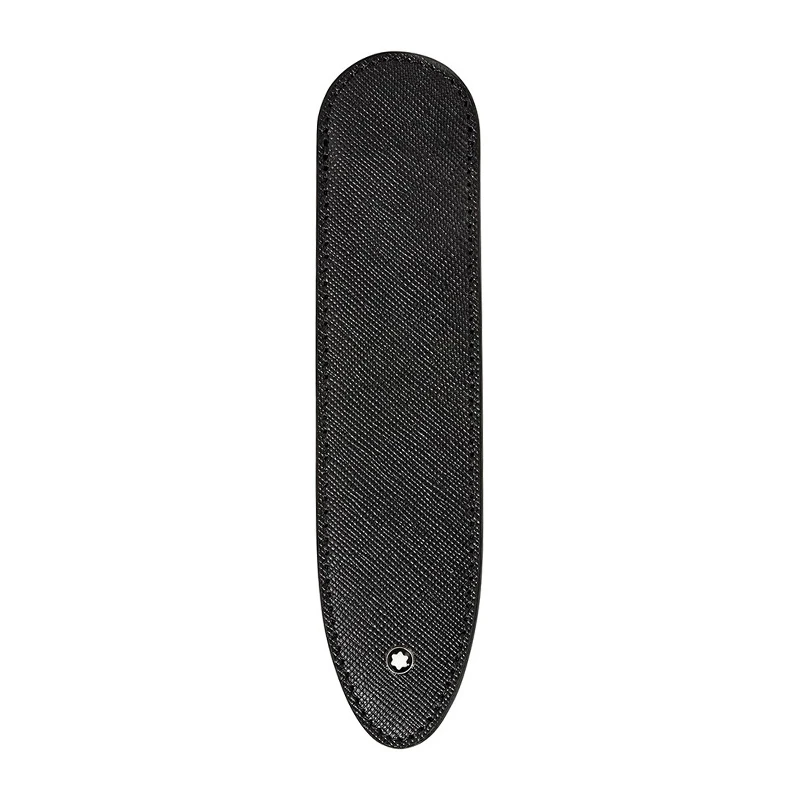 商品[国内直发] MontBlanc|MONT BLANC 男士黑色皮革笔袋 118699,价格¥390,第1张图片