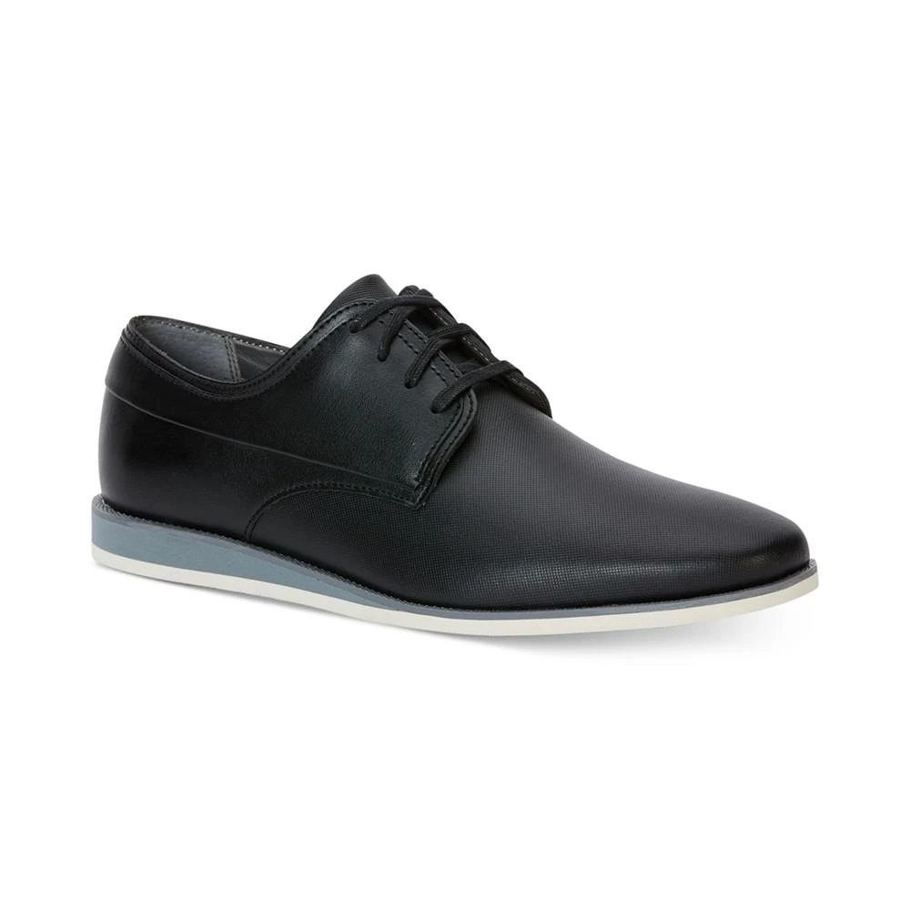 商品Calvin Klein|Men's Kellen Textured Leather Oxfords,价格¥313,第1张图片