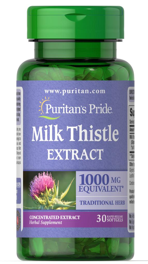 Puritan's Pride | Herbal Supplements: Milk Thistle 1000 mg 4:1 Extract (Silymarin) 17.37元 商品图片