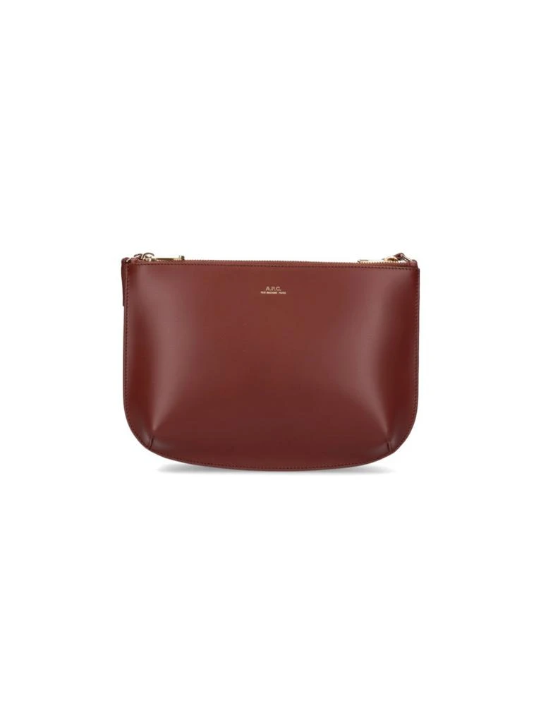 商品A.P.C.|"Sarah" Brown Leather Shoulder Bag,价格¥1526,第1张图片