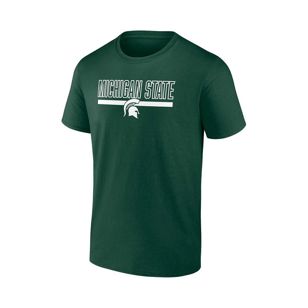 商品Fanatics|Men's Branded Green Michigan State Spartans Classic Inline Team T-shirt,价格¥190,第3张图片详细描述