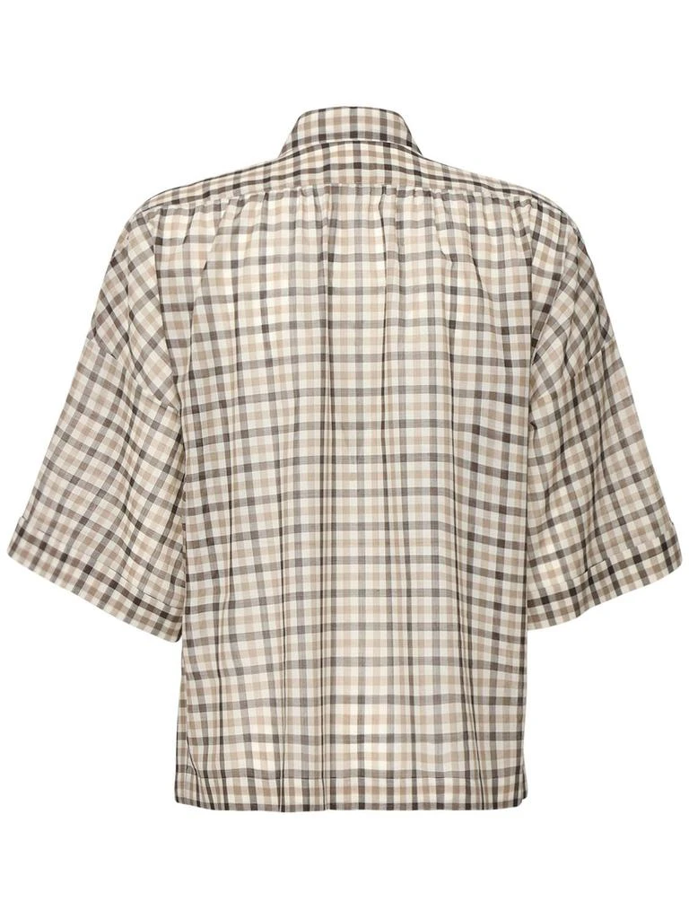 商品AGNONA|Wool & Silk Check Shirt,价格¥4653,第3张图片详细描述