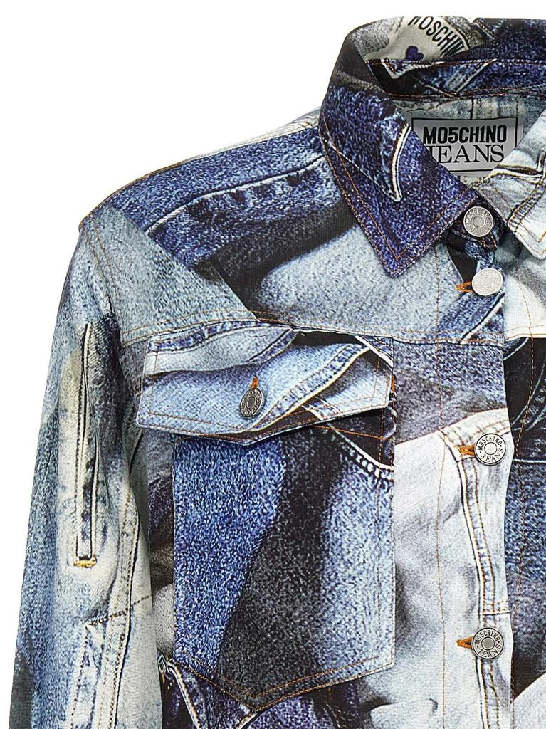 商品MO5CH1NO JEANS|MO5CH1NO JEANS Trompe l'oeil denim shirt,价格¥3132,第3张图片详细描述